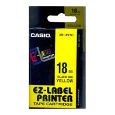 XR-18YW1 Páska CASIO originální plastová samolepicí šíře 18mm,návin 8m