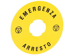 Lovato LPXAU112 Štítek EMERGENCY/STOP