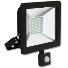 LED reflektor STAR SMD s PIR,50W,5000K,IP65,4100Lm ECOLITE RLED48WL-50W/PIR