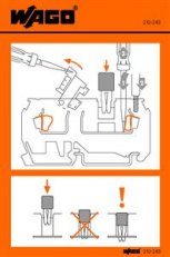 Manipulační nálepka pro rozpojovací svorky Řada 280 WAGO 210-283