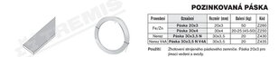 Páska 30x3,5 (0,84kg/m) (nerez) AISI 304 TREMIS Z430
