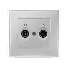 Sedna Zásuvka TV-R koncová, Aluminium SCHNEIDER SDN3301760