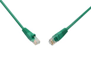 Patch kabel CAT5E UTP PVC 0,5m zelený snag-proof SOLARIX 28351059