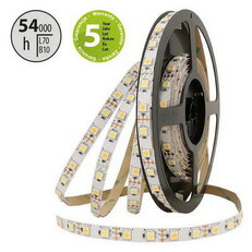 LED pásek SMD5050 dual white WW-CW, 60LED/m, 14,4W/m, DC12V 1310lm/m IP20 10mm