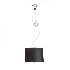 LEVITA závěsná stahovací černá chrom 230V E27 42W RENDL R12478