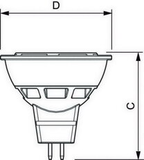 LED žárovka CorePro LEDspot ND 8,2-50W 827 MR16 36D Philips 871869657947300