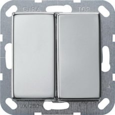 Tlačítkový spínač sériový System 55 chro
