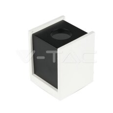 GU10 Fitting Gypsum Surface With Gun Black Bottom Square, VT-860 V-TAC SKU3140