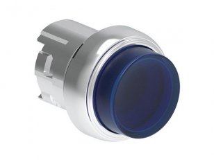 Lovato LPSBL206 Podsvícený tlačítkový ovladač kovové d22mm vystouplé modré