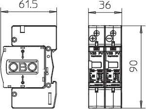 OBO 5094617 V 20-C/2-PH-1000 V20-C 2-PH-1000