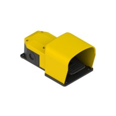 Nožní spínač PX12030, žlutý, IP53 (2NO+2NC), dvoustupňový, bez pojistky