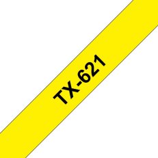 BROTHER TX-621, žlutá / černá (9mm)