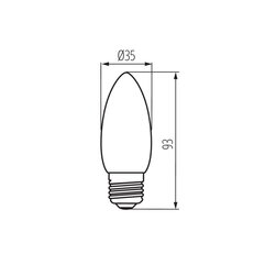 Světelný LED zdroj XLED C35E27 6W-WW-M, KANLUX 29646
