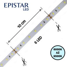 LED pásek 60LED/m 2835 IP20 6000-6500 K bílá 24V 20m FK TECHNICS 4731665-60