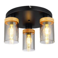 Stropní svítidlo FINCA černá 3xE27, max. 40W 230V GLOBO 15557-3D