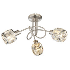 Stropní svítidlo KRIS nikl 3xE14, max. 40W 230V GLOBO 54356-3