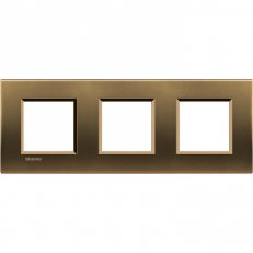 BTICINO LIVINGLIGHT RÁMEČEK HRANATÝ 2+2+2MODULOVÝ BRONZ LNA4802M3BZ