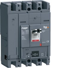 Kompaktní jistič h3+ P630 Energy 70 kA, 4-pólový, In 250 A HAGER HEW251NR