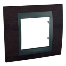 Unica Top Krycí rámeček jednonásobný, Wenge/Grafit SCHNEIDER MGU66.002.2M3
