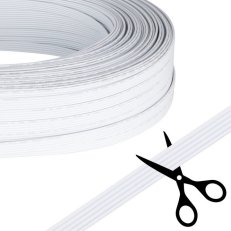 5-žilový plochý PVC kabel AWG 18/0,8mm2, bílý MCLED ML-733.044.37.0