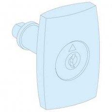 Schneider 08936 Dveřní západkový mechanismus se zámkem a 2 klíči č.405, IP55