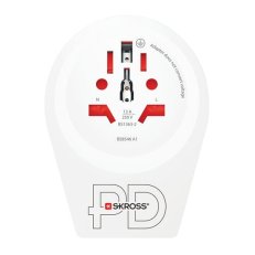 Cestovní adaptér Europe USB C20PD pro cizince v ČR USB-C PD 20W typ E/F