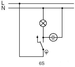 Přístroj přepínače střídavého řazení 6 6So 6S ABB 3558-A25342