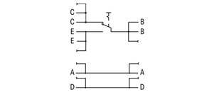 Modul spínačů se střídavým přepínačem Spínací napětí AC 250V WAGO 789-800