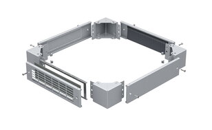 Panel podstavce plný s otvorem 800, výška 100mm, RAL7035 SOLARIX 86064481