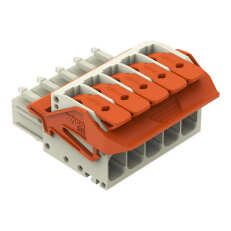 Pružinová svorka Páčka CAGE CLAMP sv.šedá 10mm2 5pól. WAGO 831-1105/320-000