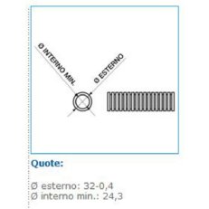 FMP32 korugovaná trubka, pevnost 750 N, d 32 mm, černá INSET FMP32