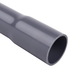 Tuhá hrdlovaná trubka PVC pr. 16 mm, 33411, 750N/5cm, tmavě šedá, délka 3 m.