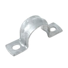 Oboustranná příchytka kovová pro ocelové trubky EN pr. 63 mm, žárově zinkovaná.