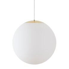 Závěsné LED svítidlo se skleněným stínidlem OSMONT ADRIA S5 HP 65W IP40 3K mosaz
