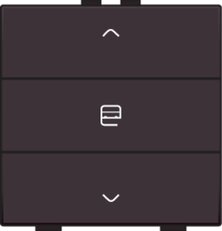 NHC 3násobný ovladač 1x žaluzie -DARK BROWN NIKO 124-51033