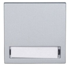 Kryt přístrojů s podsvětleným popisovým polem, stříbrný SCHRACK EV122011--