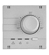 Kryt termostatu pro topení, analogový, stříbrný SCHRACK EV123311--