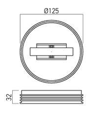 TRACK N 3c CEILING ADAPTER S