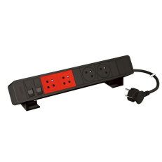 ONDESK 2X2PT 2X2PT NEZ 2XRJ45 ČERNÁ