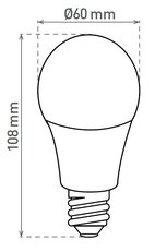 Světelný zdroj LED A60 E27 7,3W/60W CW, GREENLUX GXDS412