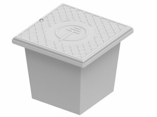 Box zkušební svorky v zemi - plast 200x200x165mm GROMTOR 293018