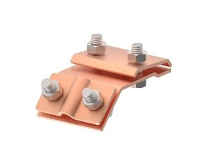 Okapová svorka 4šroubová na drát 8/10mm, materiál Cu GROMTOR 113114