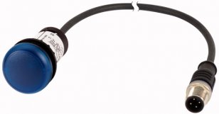 Eaton C22-L-B-24-P3 Kompaktní zapuštěná signálka, 24V AC/DC, modrá
