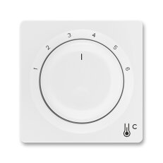 Kryt termostatu s otočným ovládáním, jasně bílá ABB 3292G-A00300 B1