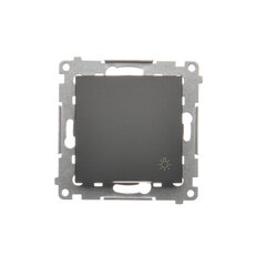 Ovladač zapínací SVĚTLO, řazení 1/0, 16AX, 250V~, černá matná DS1A.01/49