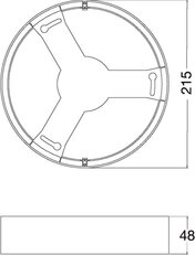 DOWNLIGHT IP44 GEN2 FRAMES DN 215 BK LEDVANCE 4099854561962