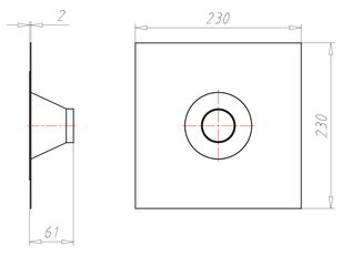 Manžeta pro trubky průměr 50-75 mm KAISER 9059-52