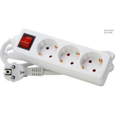 129713007 3-way multiple socket outlet,