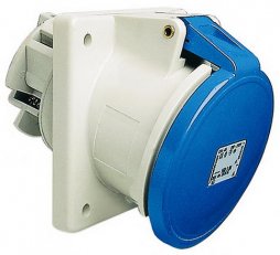 Walther 560304 Vestavná zásuvka 63A 3P 110V 4h IP44, šikmá