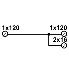 Blok DTS (4x)120/(4x)1x120+2x16 šedý ELEKTRO BEČOV UD4120.3